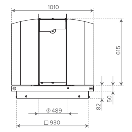 Vallox Exxeo 4100 roof fan produkto vaizdas 2