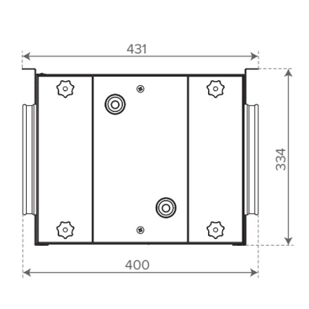 Vallox MLV Multi 200 duct radiator produkto vaizdas 2