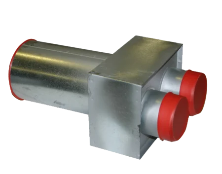 Vallox BlueSky connection part for valve 125 mm, back connection produkto vaizdas 1