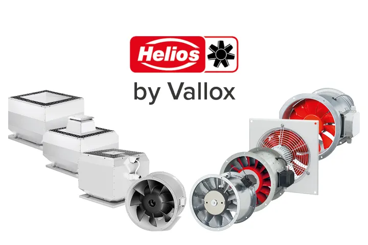 Vallox produktų pasiūlą papildo „Helios“ ventiliatoriai