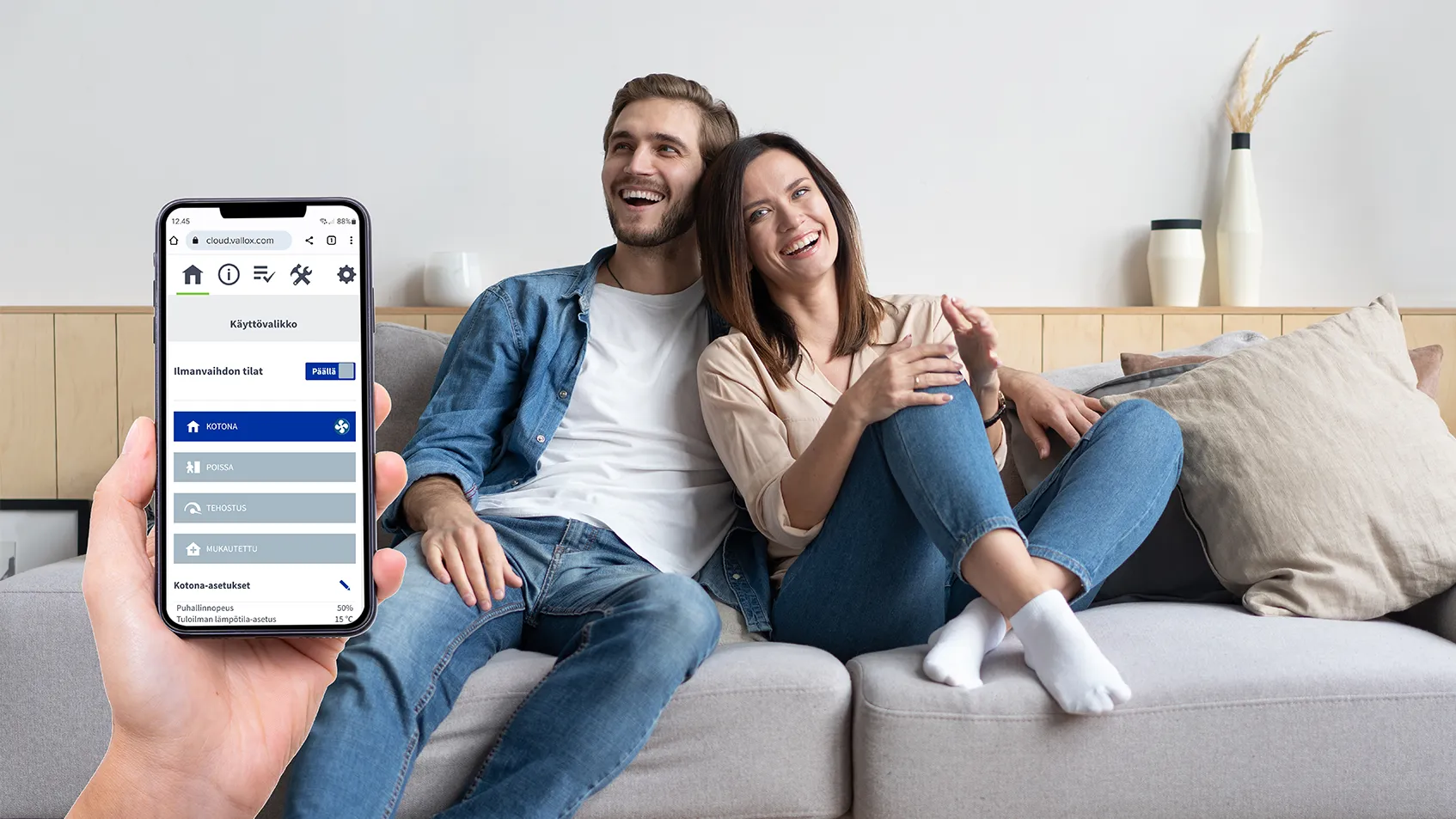 MyVallox Cloud paslauga telefone